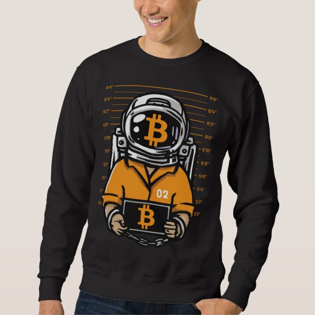 BTC Up to the Moon Bitcoin Sweatshirt (Front)