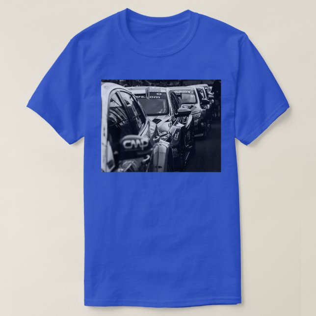 BTCC British Touring Car Lineup T-Shirt (Design Front)