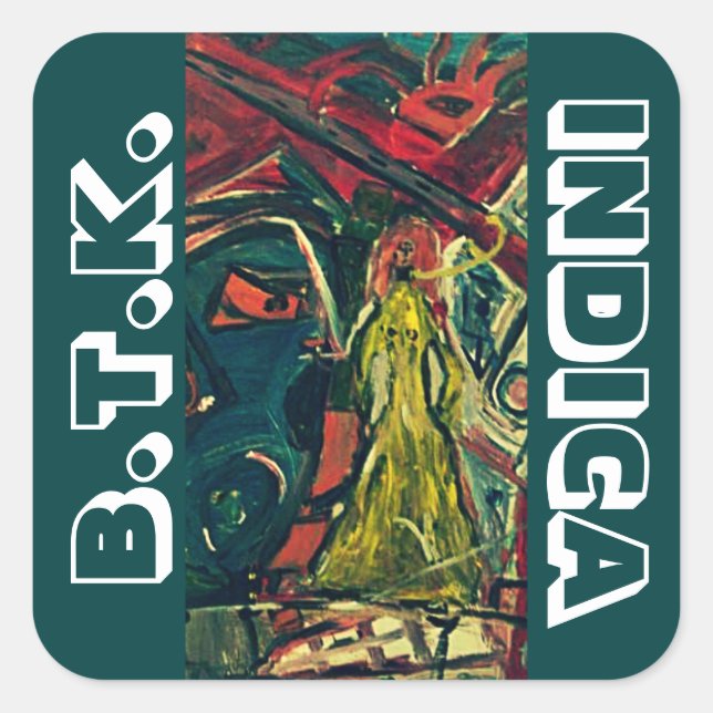 BTK INDICA SQUARE STICKER (Front)