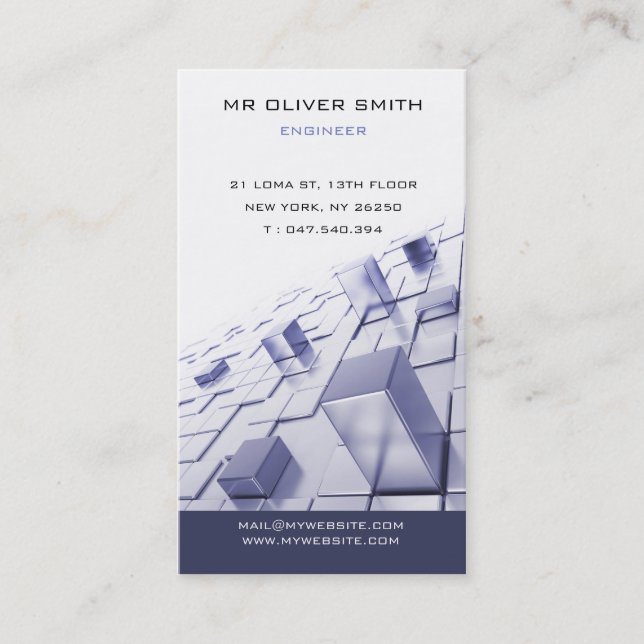 BTP Building Engineer Business Card (Front)