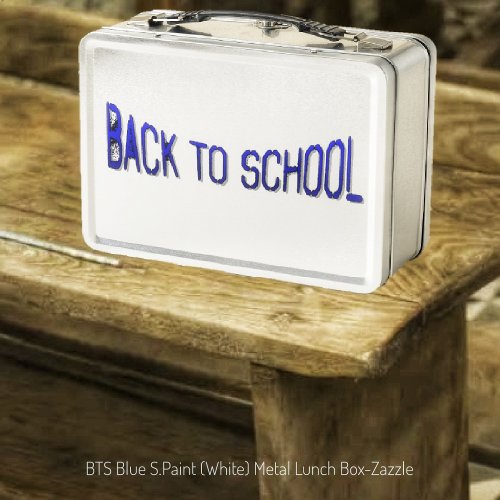 BTS Blue S Paint  Metal Lunch Box