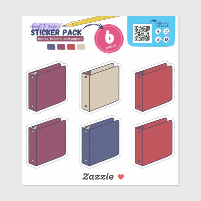 BTS- BOOKS, PAPERS (3RING BINDER) STICKER (Sheet)