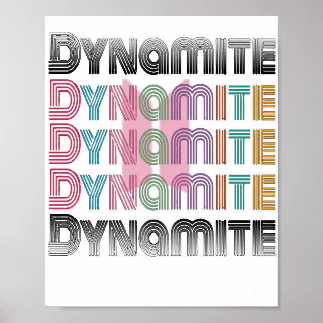 BTS DYNAMITE HOBI ( NEW SONG ) POSTER | Zazzle