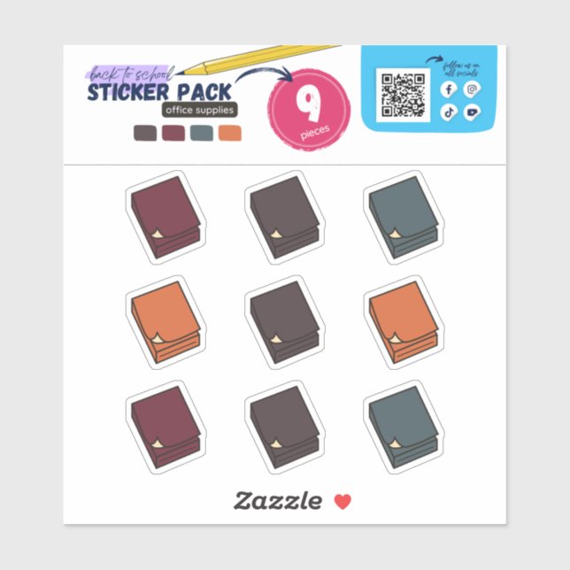 BTS- OFFICE SUPPLIES (POST-IT NOTES) STICKER (Sheet)