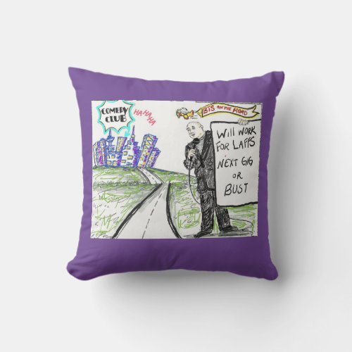 BTS on the Road Throw Pillow