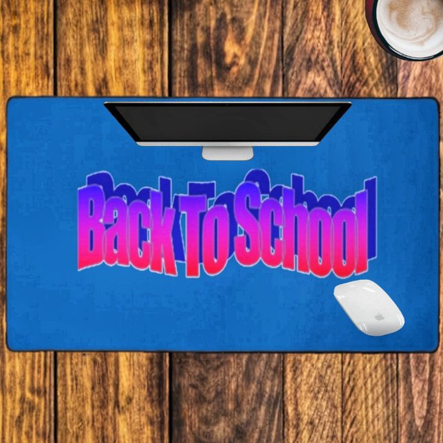 BTS-Red-Blue Desk Mat (This eye-catching desk mat, would make a colorful addition to any child's desk!)