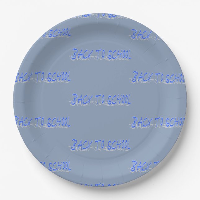 BTS Shadow-Blue Paper Plates (Front)