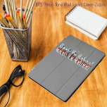 BTS-Three-Tone   iPad Pro Cover<br><div class="desc">This familiar,  graphic phrase,  with an Educational theme,  is created in a 3-dimensional effect- with 3-tone colors,  of red,  gray,  and blue.</div>