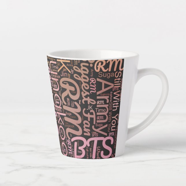 BTS wordcloud Mug (Right)