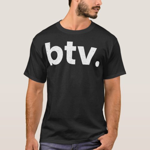 BTV Burlington Vermont Airport Code List BTV T_Shirt