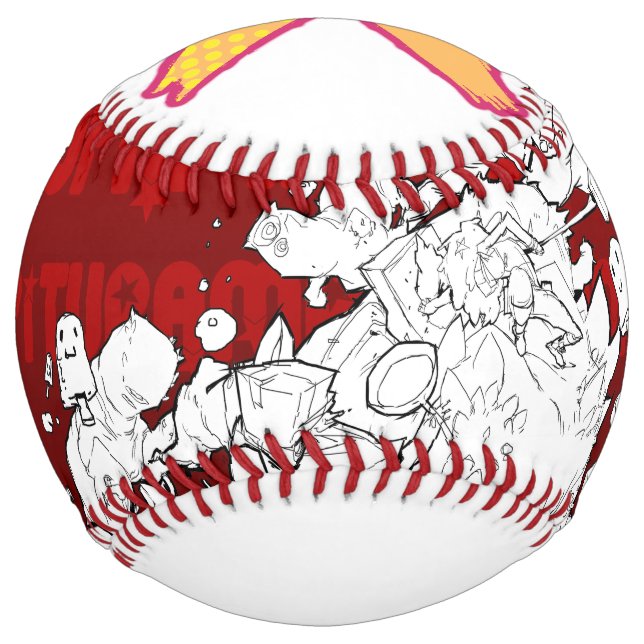 BTX Red & Yellow Logo and Battle Softball (Front)