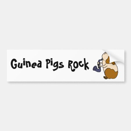 Bu- Guinea Pig Playing The Saxophone Bumper Sticker