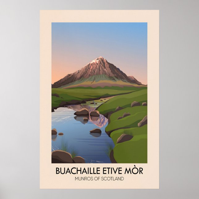 Buachaille Etive Mor Munros of Scotland Poster (Front)