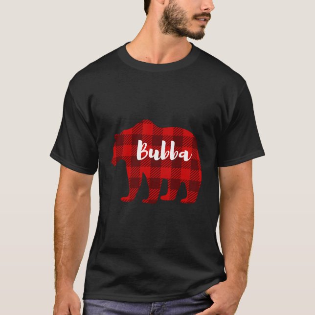 Bubba Bear Clothing Mens Gifts Grandparents Family T-Shirt (Front)