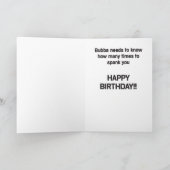Bubba Birthday Card | Zazzle