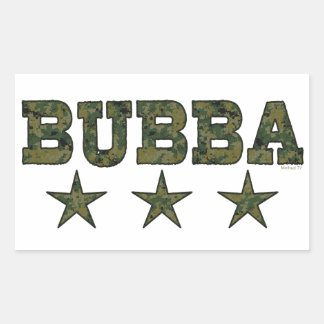 Bubba camouflage stars Stickers