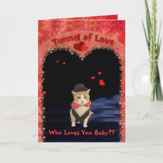 Bubba in the Tunnel of Love Holiday Card (Front)