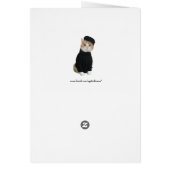 Bubba Kitty in Paris Cards (Back)