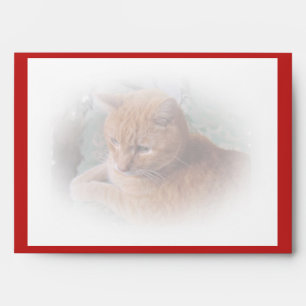 Bubba the Orange Tabby Tomcat Valentine Envelope
