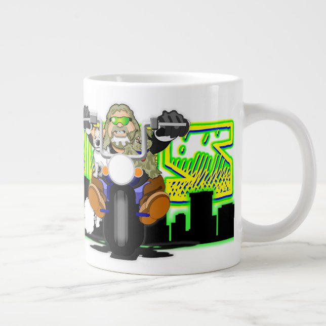Bubba's Biker Toons Giant Coffee Mug (Right)
