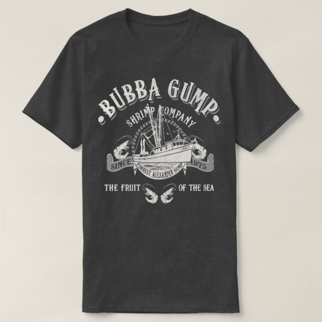 Bubbas Fruit Of The Sea Dks Worn Out T-Shirt (Design Front)