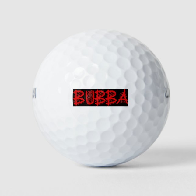 Bubba's Golfing Golf Balls (Front)