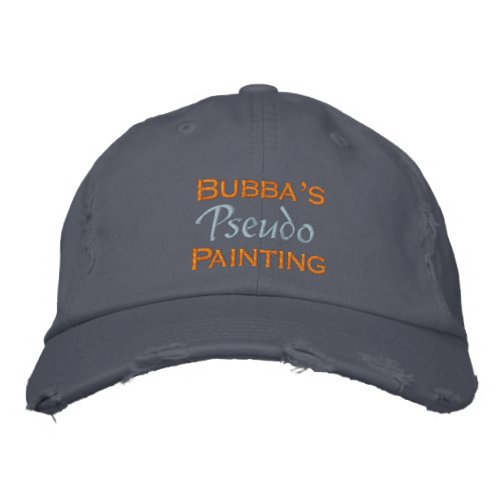 Bubbas Painting Embroidered Baseball Cap