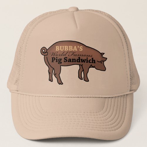 Bubbas World Famous Pig Sandwich Trucker Hat