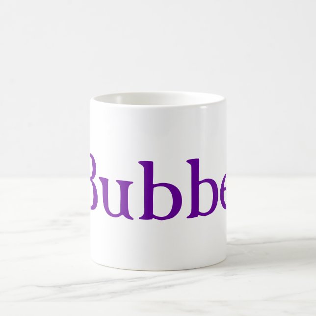 Bubbe Not Grandma Jewish Personalized Mug for Her (Center)