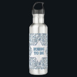 "Bubbe to Be" Funny New Grandma Pregnancy Reveal  Stainless Steel Water Bottle<br><div class="desc">Celebrate the soon-to-be Bubbe in your life with this charming 'Bubbe To Be' tumbler! Featuring a beautifully intricate Star of David surrounded by delicate blue foliage, this tumbler is the perfect gift for any expecting grandmother. The soothing blue and white color palette is not only a nod to Jewish tradition...</div>