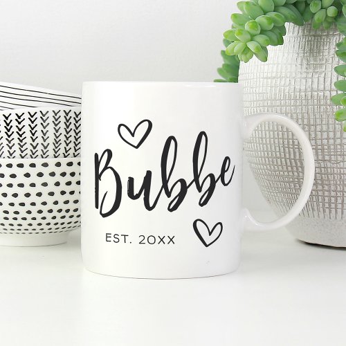Bubbe Year Established Grandma Coffee Mug