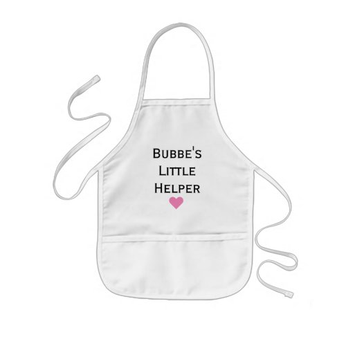 Bubbes Little Helper Grandkids Kids Apron