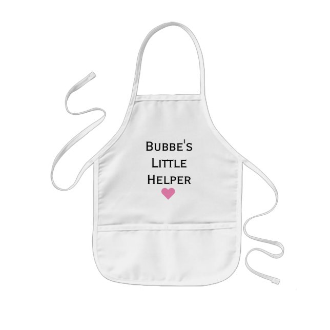 Bubbe's Little Helper Grandkids Kids' Apron (Front)