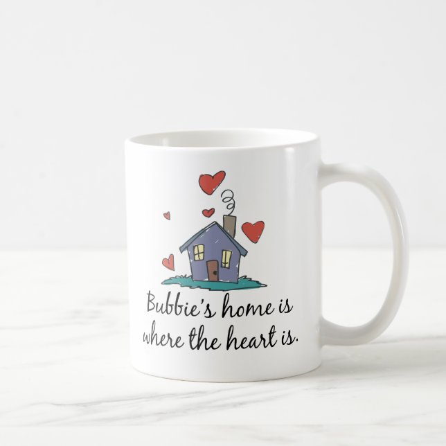 Bubbie's Home is Where the Heart is Coffee Mug (Right)