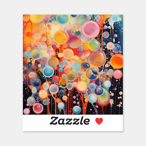 Bubble Abstract Sticker