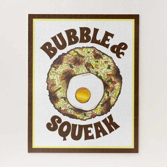 Bubble and Squeak Brunch UK British Food Cuisine Jigsaw Puzzle (Vertical)