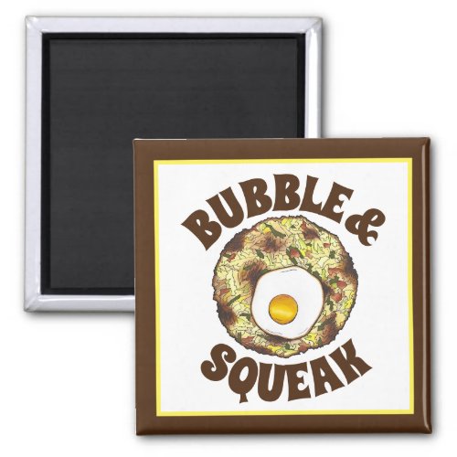Bubble and Squeak Brunch UK British Food Cuisine Magnet