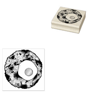 Bubble and Squeak Brunch UK British Food Cuisine Rubber Stamp