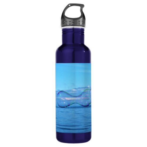 Bubble at the Beach Photograph Stainless Steel Water Bottle