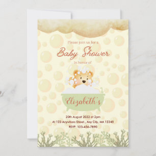Bubble Bath Baby Shower Invitation