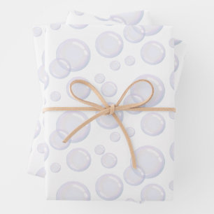 Bubble Bath Blowing Bubbles bubble wrap spa party Wrapping Paper Sheets