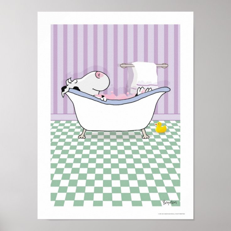 BUBBLE BATH COW poster by Sandra Boynton Zazzle