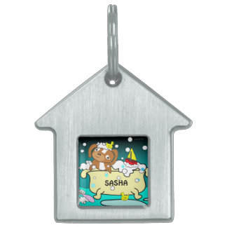 Bubble Bath Dog Pet Tag 1