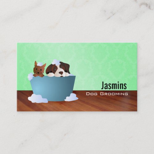 Bubble Bath Dogs Business Cards