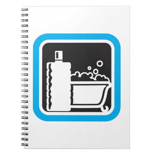 Bubble Bath Icon Notebook