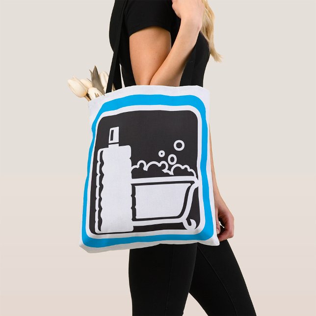 Bubble Bath Icon Relaxing Bathroom Spa Tote Bag (Creator Uploaded)