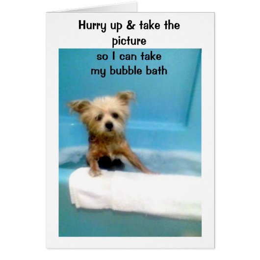Bubble Bath Time Cards (Front)