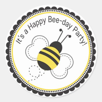 Bubble Bee Sticker by mybabybundles at Zazzle