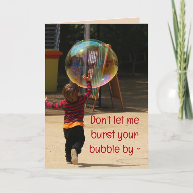 BUBBLE BIRTHDAY CARD FOR ANYONE (Front)