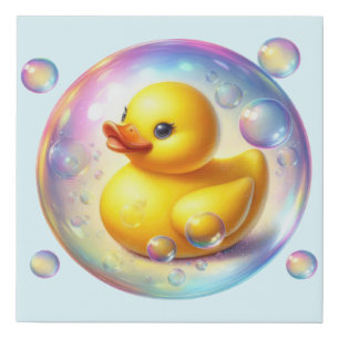 Bubble Bliss Faux Canvas Print